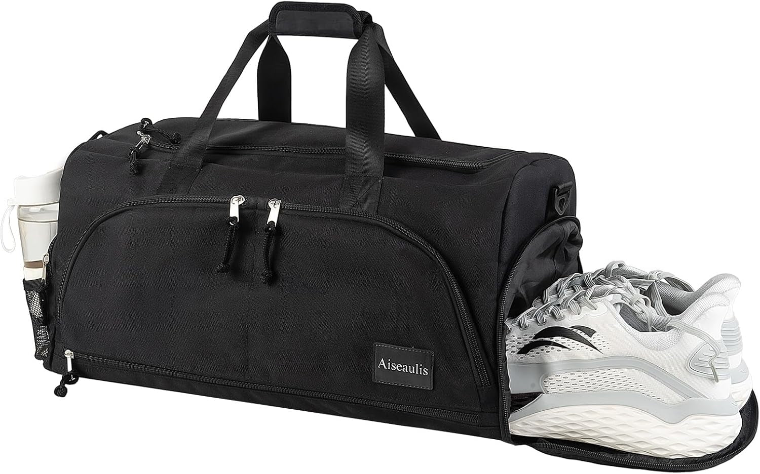 Gym Bag for Men & Women with Shoes Compartment and Wet Pocket Convertible Duffle Bag and Gym Backpack Waterproof Sports Duffel for Travel, Sports, Fitness & Workout