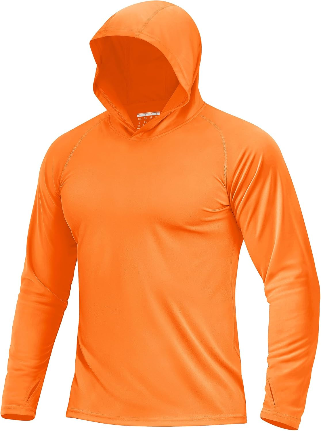 Boladeci Men'S UPF 50+ Sun Protection Lightweight Hoodie Shirts Long Sleeve Fishing Shirt SPF UV Hiking Swim