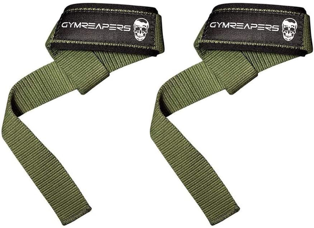 Gymreapers Lifting Wrist Straps for Weightlifting, Bodybuilding, Powerlifting, Strength Training, & Deadlifts - Padded Neoprene with 18 Inch Cotton