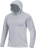 Boladeci Men'S UPF 50+ Sun Protection Lightweight Hoodie Shirts Long Sleeve Fishing Shirt SPF UV Hiking Swim