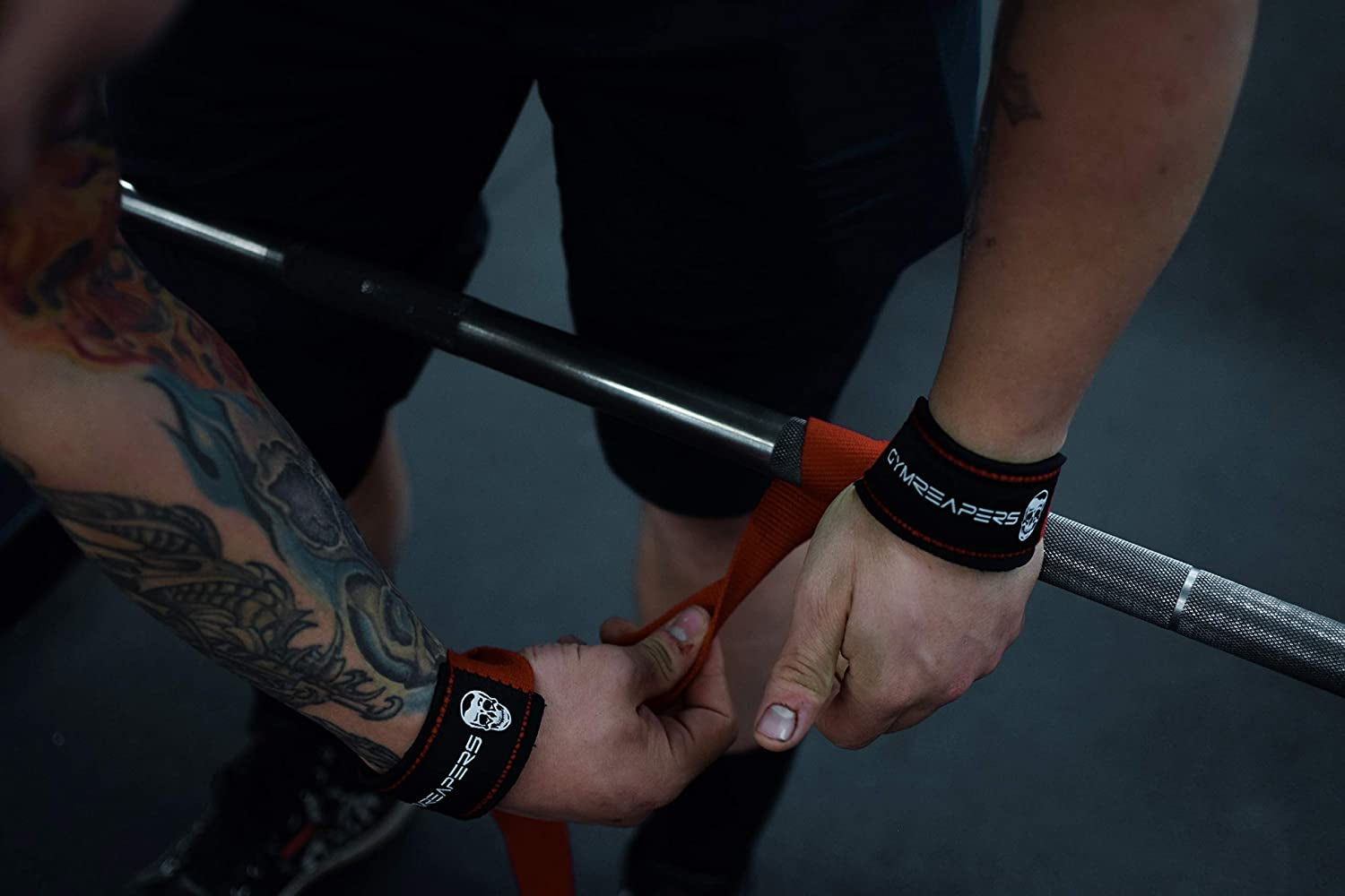 Gymreapers Lifting Wrist Straps for Weightlifting, Bodybuilding, Powerlifting, Strength Training, & Deadlifts - Padded Neoprene with 18 Inch Cotton