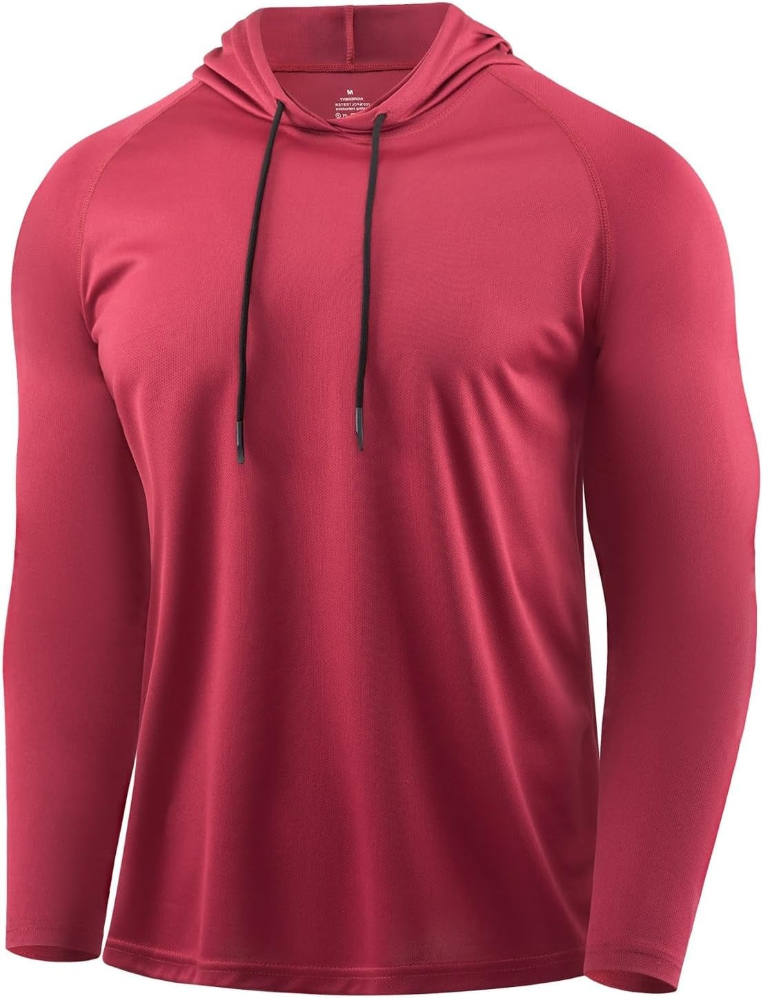 Mens Quick Dry Hoodies Long Sleeve Workout Athletic Gym Hooded Shirts