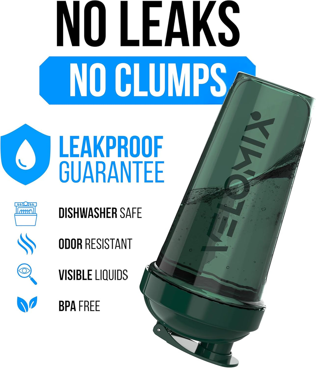 VELOMIX -6 PACK- 28 Oz Protein Shaker Bottle for Protein Mixes - 6X Wire Whisk | Leak Proof Shaker Cups for Protein Shakes | Protein Shaker Bottle Pack | Protein Shake Cup (Earth Tones Collection)