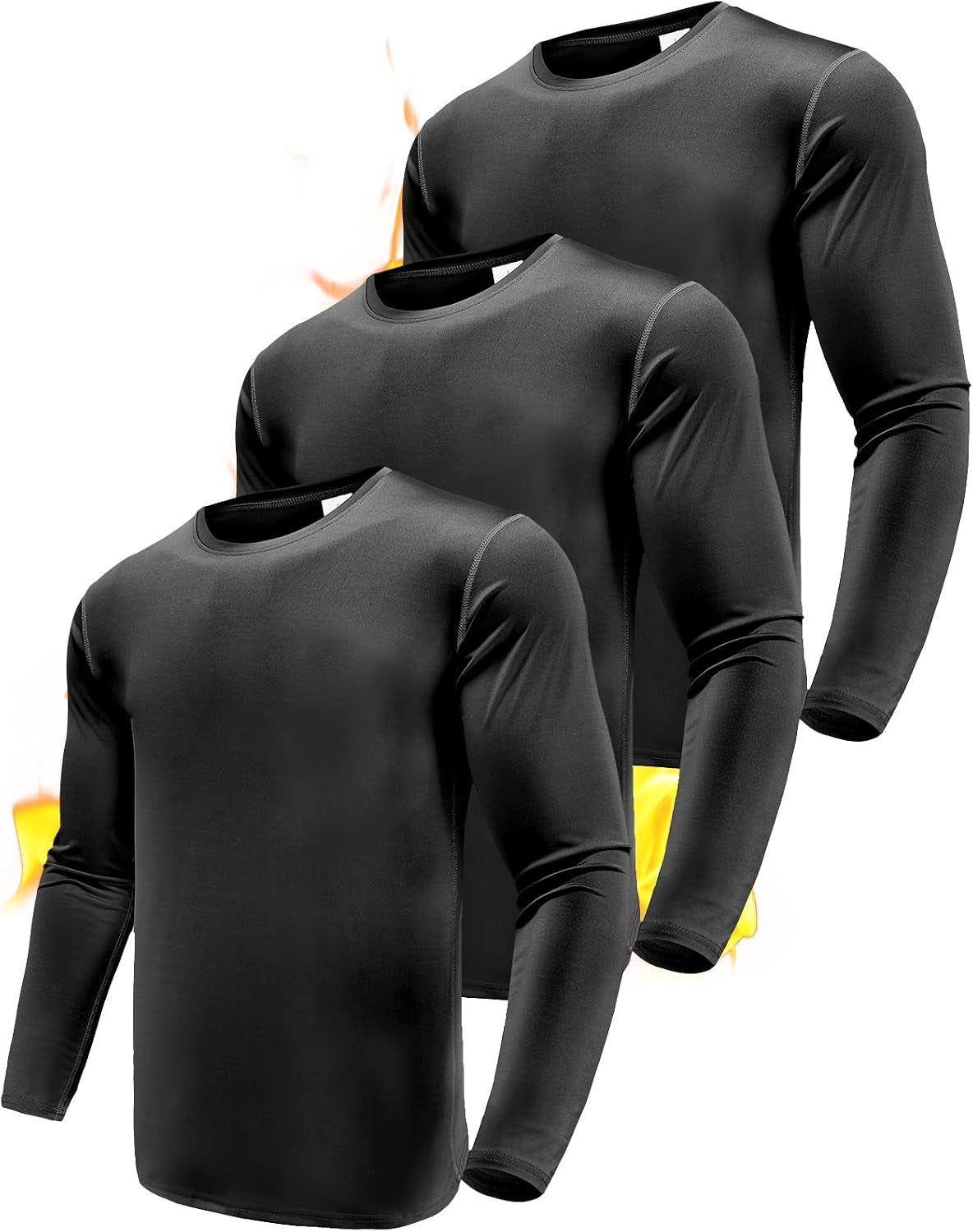 Men'S 1, 3 or 5 Pack Performance Long Sleeve T-Shirts, UPF 50+ Sun Protection Shirts, Athletic Gym Workout Shirts for Running