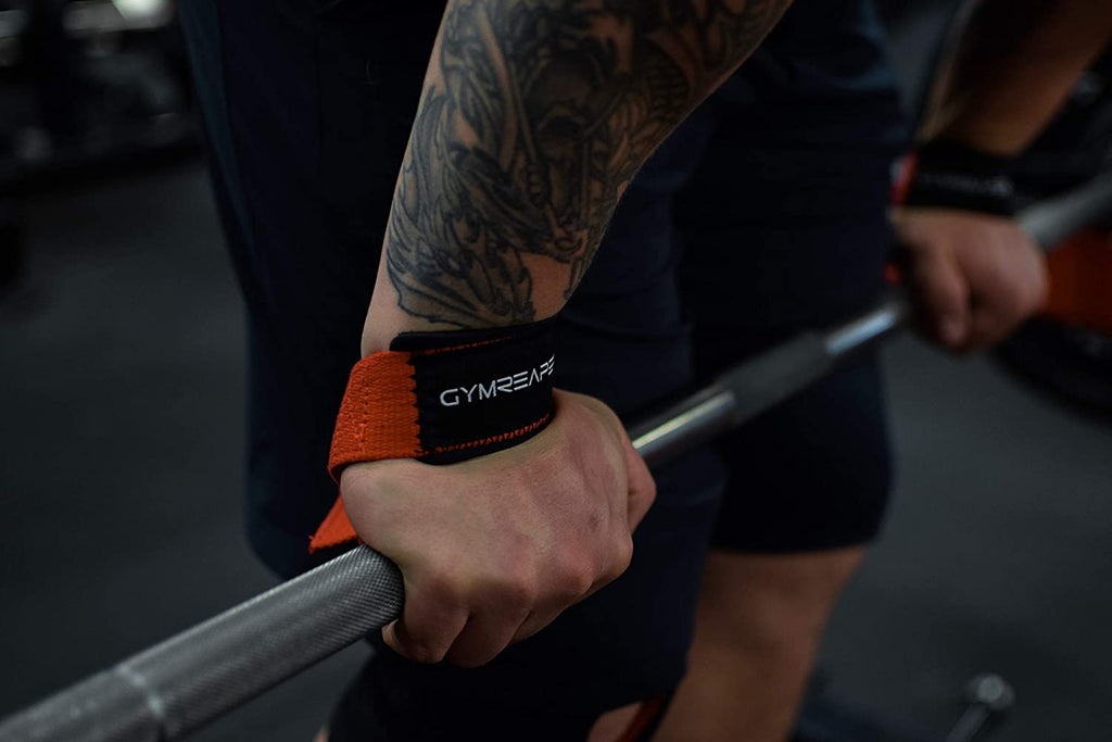 Gymreapers Lifting Wrist Straps for Weightlifting, Bodybuilding, Powerlifting, Strength Training, & Deadlifts - Padded Neoprene with 18 Inch Cotton