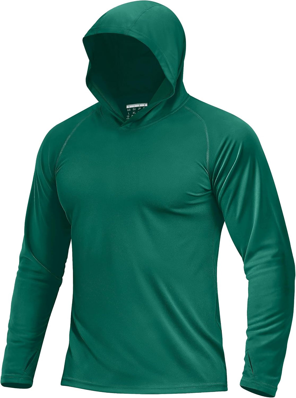 Boladeci Men'S UPF 50+ Sun Protection Lightweight Hoodie Shirts Long Sleeve Fishing Shirt SPF UV Hiking Swim