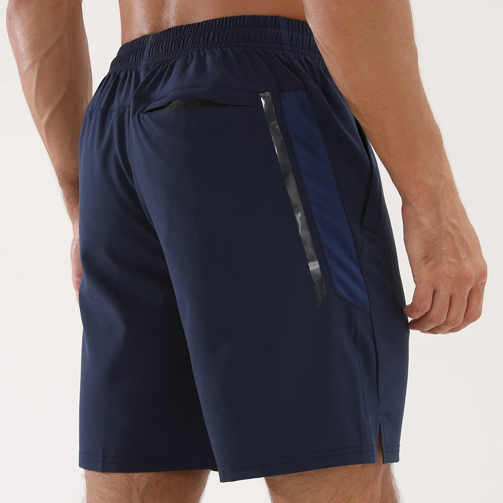 GITF Summer Men'S Fitness Shorts 7 Inch Lightweight Athletic Gym Running Sports Casual Shorts with Zipper Pockets S-XXL