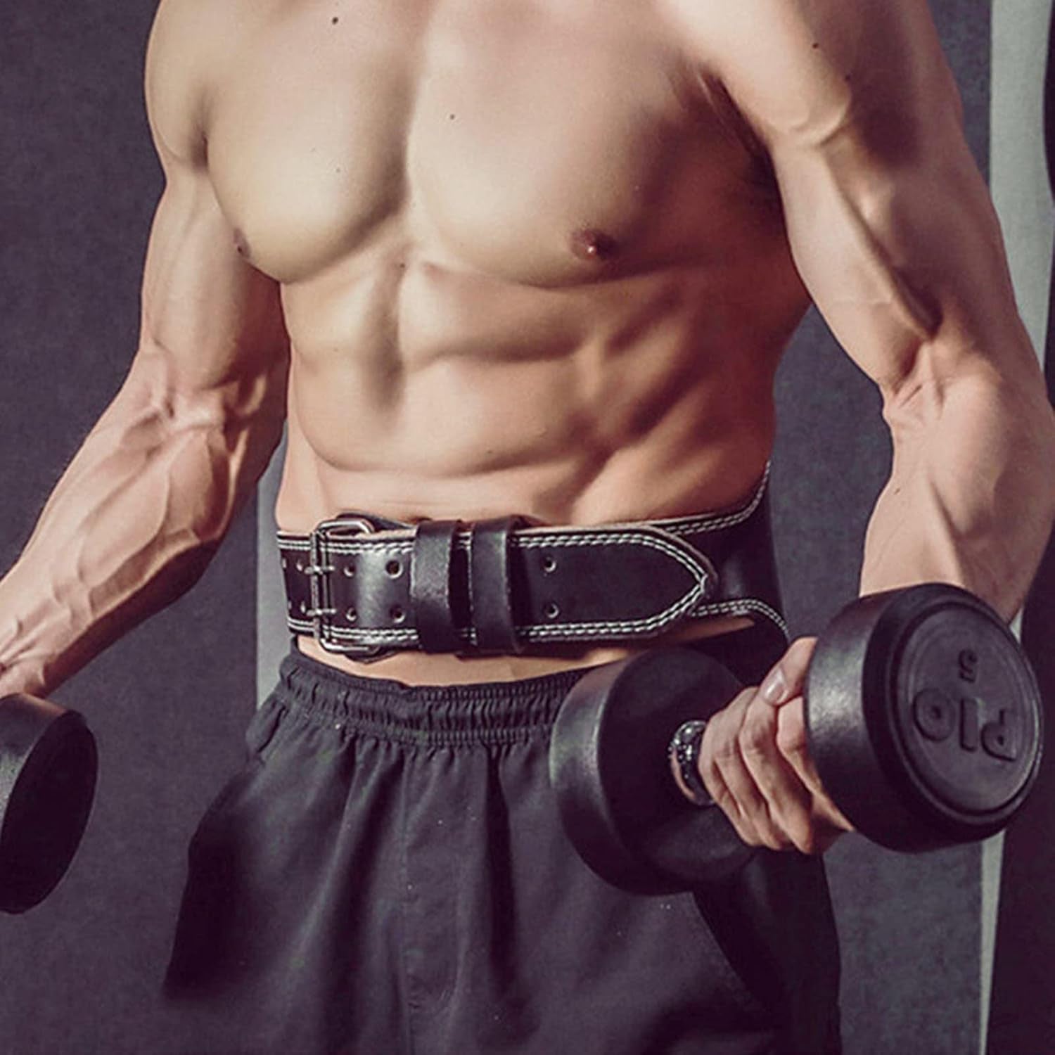 Weight Lifting Belt Back Lumbar Support Strength Training Fitness Workout Home Gym