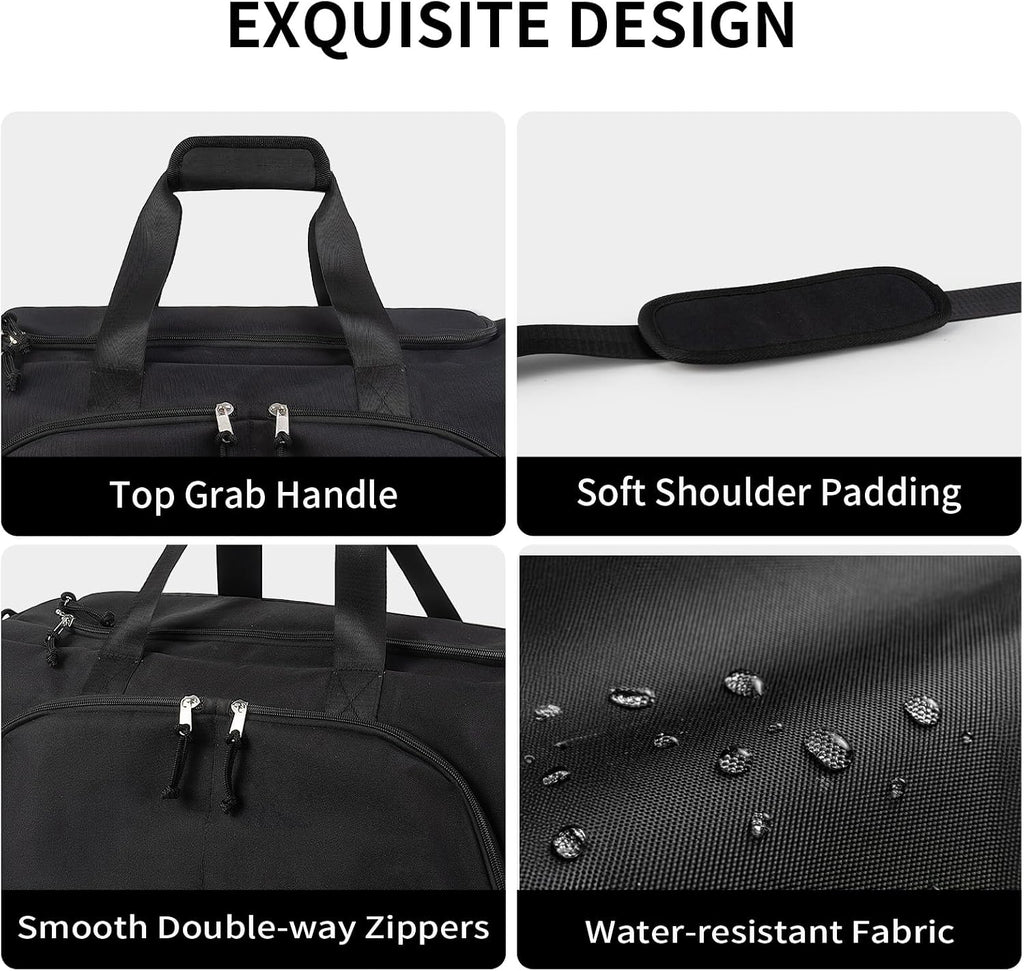 Gym Bag for Men & Women with Shoes Compartment and Wet Pocket Convertible Duffle Bag and Gym Backpack Waterproof Sports Duffel for Travel, Sports, Fitness & Workout