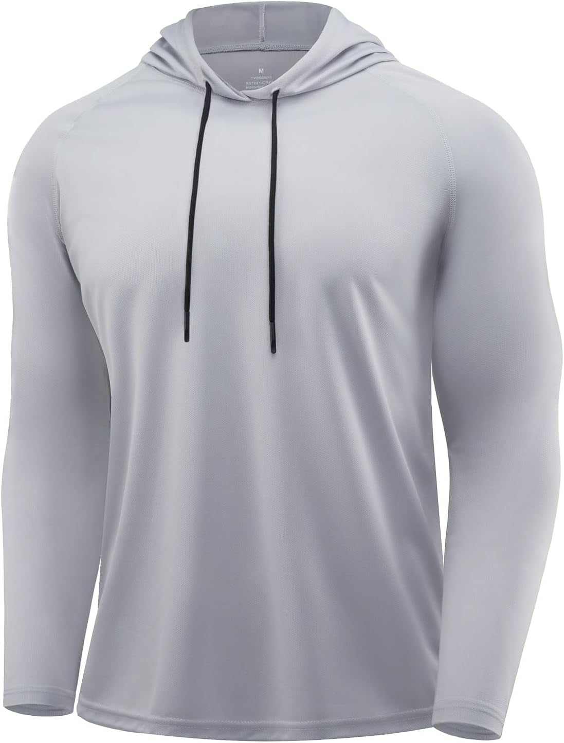 Mens Quick Dry Hoodies Long Sleeve Workout Athletic Gym Hooded Shirts