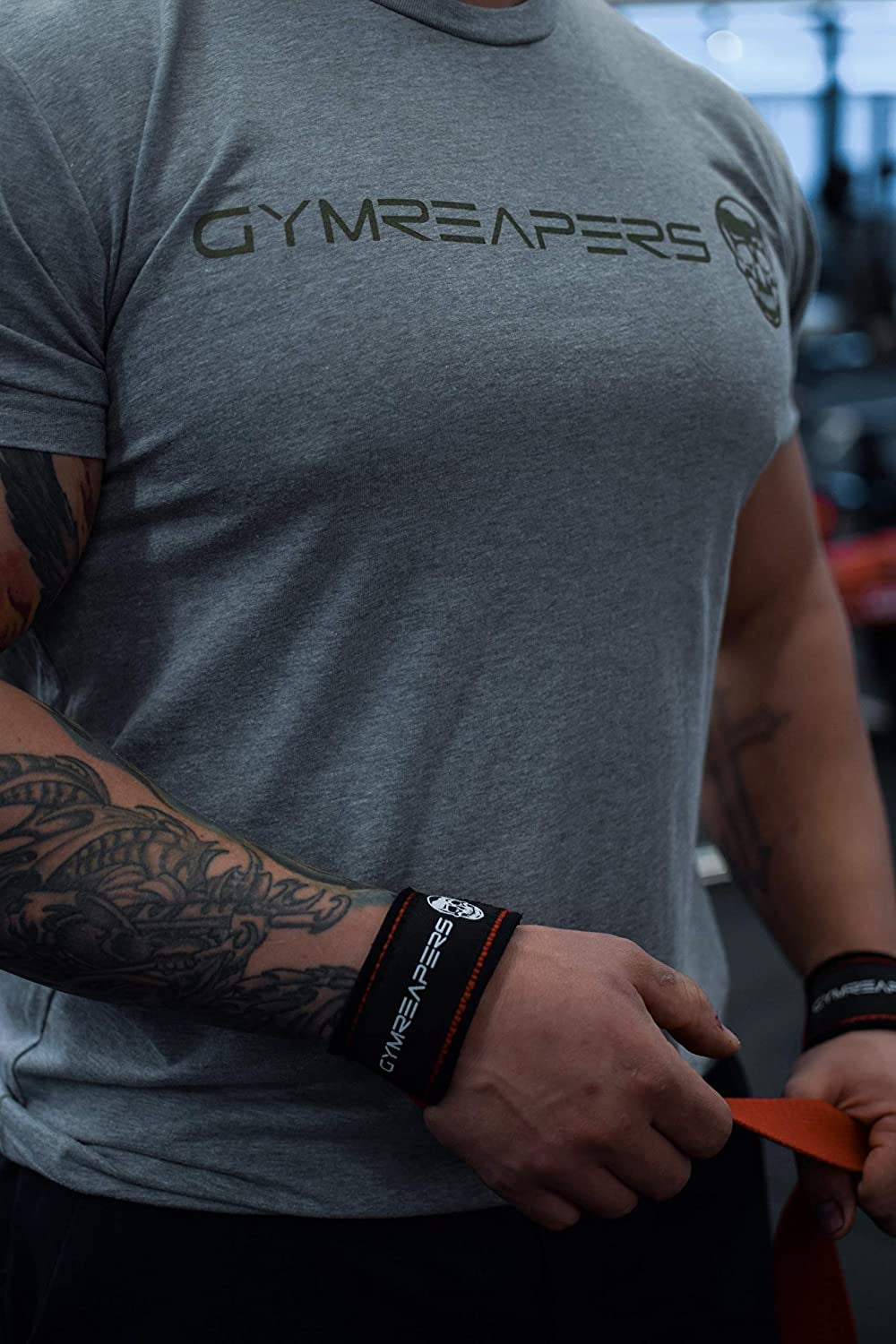 Gymreapers Lifting Wrist Straps for Weightlifting, Bodybuilding, Powerlifting, Strength Training, & Deadlifts - Padded Neoprene with 18 Inch Cotton